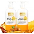 thumbnail image 2 of (3 pack) Herbishh Argan Oil Shampoo & Conditioner Set, Deep Cleansing & Hydration, Ideal For Frizzy & Colored Hair, With Shea Butter, Jojoba & Coconut Oil, 16.9 fl. oz Each, 2 of 8