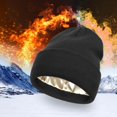 thumbnail image 3 of Gorro de invierno para hombre, elegante, suave, , informal, ligero, gorro de punto de otoño para , pesca al aire libre, senderismo, Negro Yinane Gorro de invierno, 3 of 8