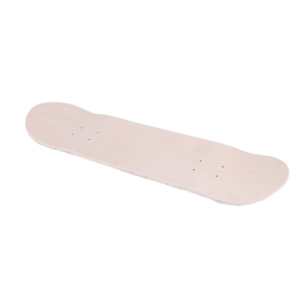 FutureHight Monopatín De Arce 8 Capas – Tabla Doble Cóncava De 79x19 Cm Para Pintar, Color Madera Natural