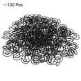 thumbnail image 3 of Unique Bargains Paper Clip Coated Letter S Shape Alphabet Clips Bookmarks, Black, 100 Count, 3 of 6