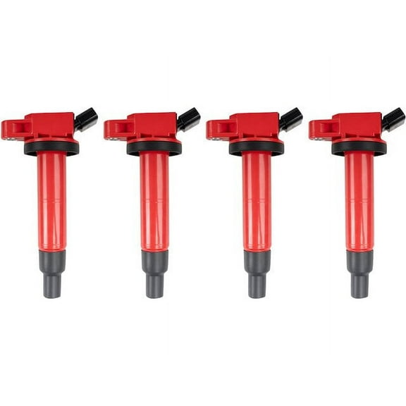 Ignition Coil Set 4 Piece - Compatible with 2002 - 2011 Toyota Camry 2003 2004 2005 2006 2007 2008 2009 2010