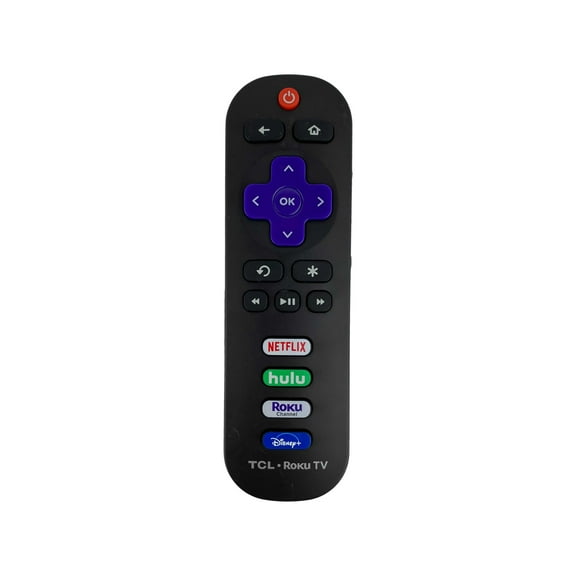 Ceybo RC280 Remote for TCL Roku TV with Netflix, Hulu, Disney , Roku Channel, Color Black