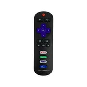Ceybo RC280 Remote for TCL Roku TV with Netflix, Hulu, Disney+, Roku Channel, Color Black