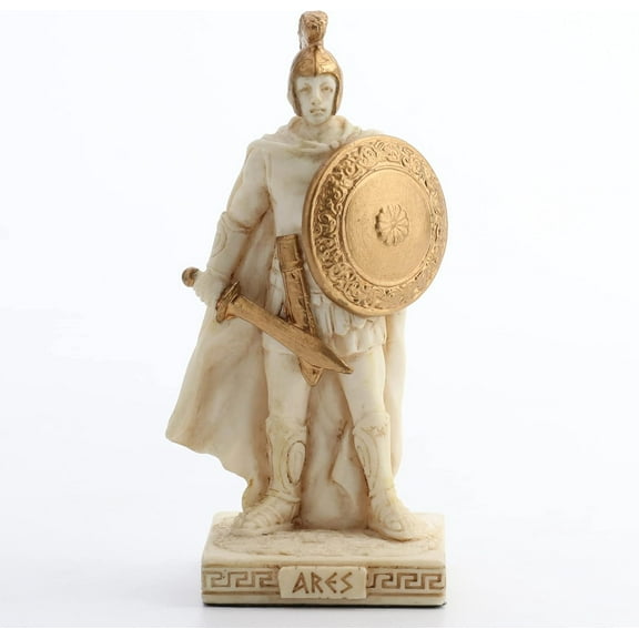Veronese Design Ares The God of War Miniature Figurine, 3.5 inches, White and Gold