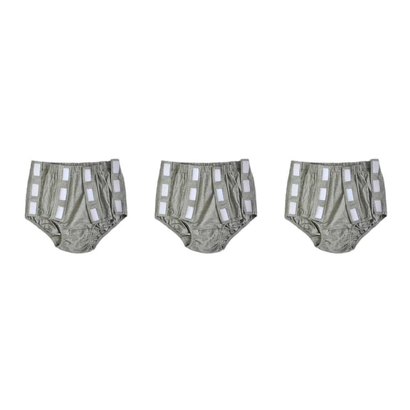 Soidarity Mujeres Adultos Reutilizable Incontinencia Pantalón Pañal Protector Gris XXL Type1 NO1
