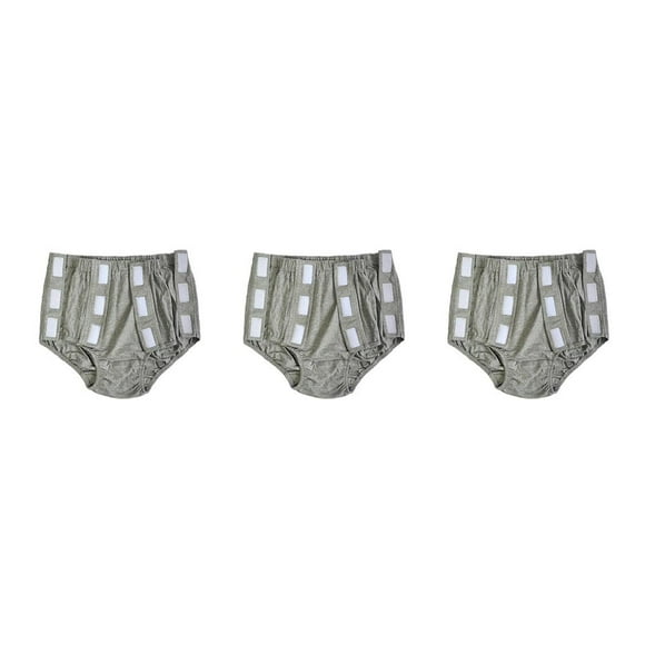 Soidarity Mujeres Adultos Reutilizable Incontinencia Pantalón Pañal Protector Gris XXL Type1 NO1
