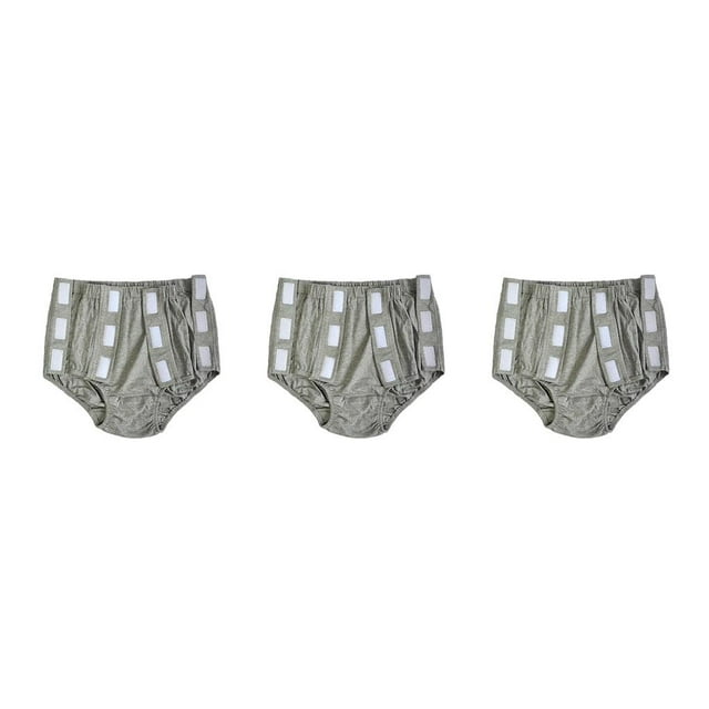 Soidarity Mujeres Adultos Reutilizable Incontinencia Pantalón Pañal Protector Gris XXL Type1 NO1
