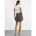 thumbnail image 4 of Floral High Waist Side Slit Mini Skirt, 4 of 5