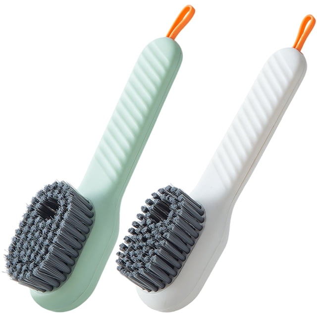 Cepillo de limpieza de zapatos de 2 piezas con cepillo de baño dispensador de jabón cepillos de cocina