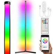eco4life WiFi Smart Floor Standing LED Lamp, Color Changing, Dimmable, Music Syn