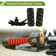thumbnail image 2 of Unique Bargains Heated Motorcycle Hand Grips Cover 5V Handlebar Cover 6 Adjustable Temperature with Memory Function Metal Heating Film Cloth Black 1set, 2 of 7