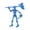 Blue, variant on Skeleton Movable Model, Fully Poseable Action Figure with Weapons, 3D Assembly Kit for Display, 8 Styles Available for Collectors & Hobbyists