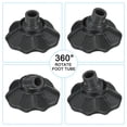thumbnail image 4 of Uxcell 0.59"(15mm) Chair Feet Cover Plastic Camping Chair Leg Table Cap Black 4 Pack, 4 of 6