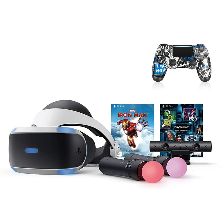 Playtation VR Marvel's Iron Man Bundle, VR Voucher, and VR Demo voucher, w/Wireless Controller - Walmart.com