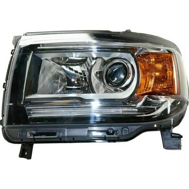 2015 2019 GMC Canyon Driver Side Left LH Headlamp Assembly, Without