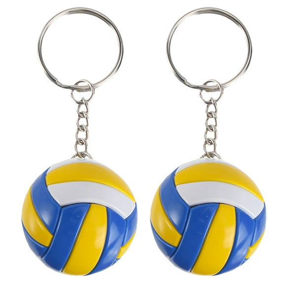 WEAVILUX Volleyball Keychain Favors Adorable Design For Birthday Spring Festival 2Pcs