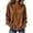 Brown, variant on Women’s Raglan Crew Neck Sweatshirt Curved Hem Long Sleeve Loose Pullover,Sizes S-5XL