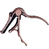 SEWACC 1Pcs Crocodile Design Practical Guitar Capo with Spring Silicone Pad for Ukulele Banjo Mandolin