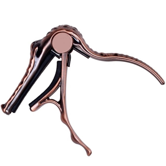 SEWACC 1Pcs Crocodile Design Practical Guitar Capo with Spring Silicone Pad for Ukulele Banjo Mandolin