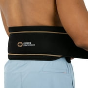 Copper Compression PRO+ Back Brace S-M: Lumbar Support and Lower Back Pain (Unisex, Black, 1 brace)