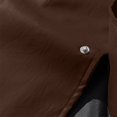 thumbnail image 4 of Maoxin Jackets for Men Lapel Leather Jacket Casual Loose Men's Leather Jacket Solid Color Long Sleeved Hooded Casual Jacket/jacket Coffee 2XL, 4 of 7