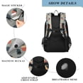 thumbnail image 4 of FORMRS Unisex School Backpack 17" Student Travel Bag with Laptop Compartment, Gray Acorns Pattern, 4 of 7