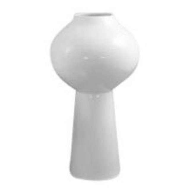Modern Style Decorative Ceramic Vase, White