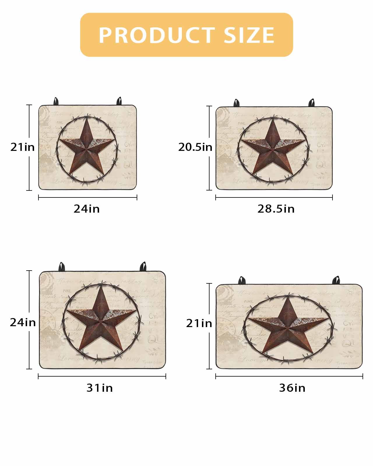 nqOlkjepod Large Induction Cooktop Protector Mat 28.5"x20.5", Texas Star Vintage Stove Top Covers for Electric Stove, Farmhouse Country Stars Western Stove Burner Cover Mats, Glass Top Stove Cover