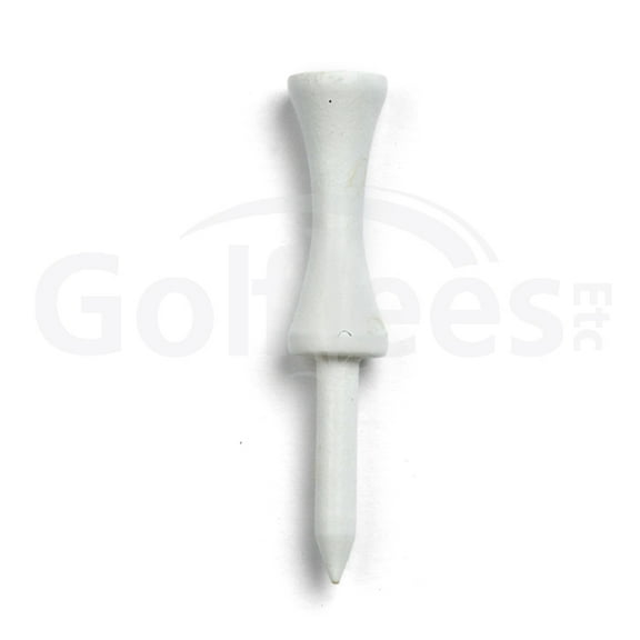 Golf Tees Etc Step Down White Wood Golf Tees 2 1/8"Inch Strong & Light Weight Castle Golf Tees - (1000 Pack)