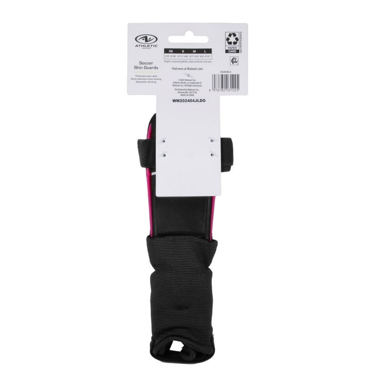 Athletic Works XS Soccer Shin Guards for Kids, Durable PP Athletic Works XS Soccer Shin Guards for Kids, Durable PP