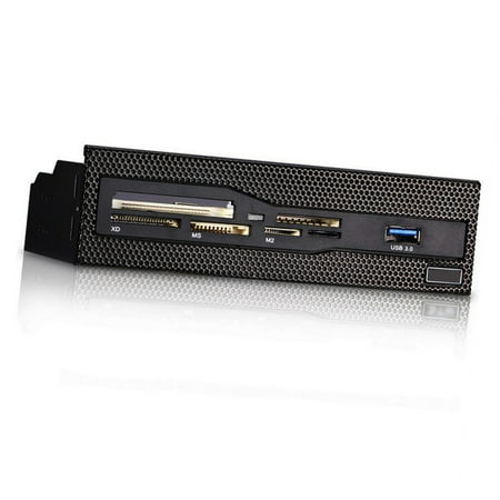 Image of Sunshine-Tipway 25 inch Card Reader - USB 3.0 Front Panel Expansion Hub - High-Speed Transfer for CF/XD/MS/M2/TF Cards - Perfect for Computers and Laptops