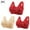 B_ Khaki, variant on SMihono Stylish 3 Pack Front Closure Daisy Bras for Older Women Push Up Comfortable Bras No Underwire Seniors Full Support Padded Bras Beige L