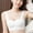 White, variant on Wide Strap Wireless Bra for Women, Padded Seamless Tank Style Comfort Bralette for Everyday Support Wear