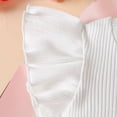thumbnail image 4 of UAYOTSE Baby Girl Clothes Newborn Tops Ruffle Sleeve Short Jeans Skirt Infant Outfits Set,Sizes 12-18 Months, 4 of 9