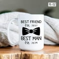 thumbnail image 5 of Awesome Groomsman Coffee Mug, Customized Groom Ceramic Mug With Name & Date, Thank You Groomsmen Porcelain Cup Gift, Personalized Best Man Pottery Cup, Wedding Cup For Groom, White Mug 11oz, 5 of 5