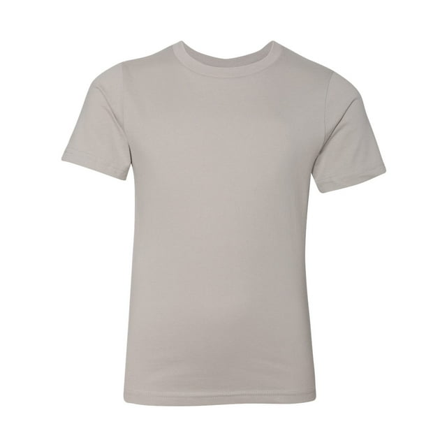 Next Level Chandail à Col Rond en Coton pour Jeunes, m, Gris Pâle