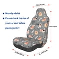 thumbnail image 3 of Pofeuu Bulldog Print Automotive Car Seat Covers Flat Cloth Full Set Seat Covers,Car Seat Covers front seats for Cars Trucks and SUVs, 3 of 5