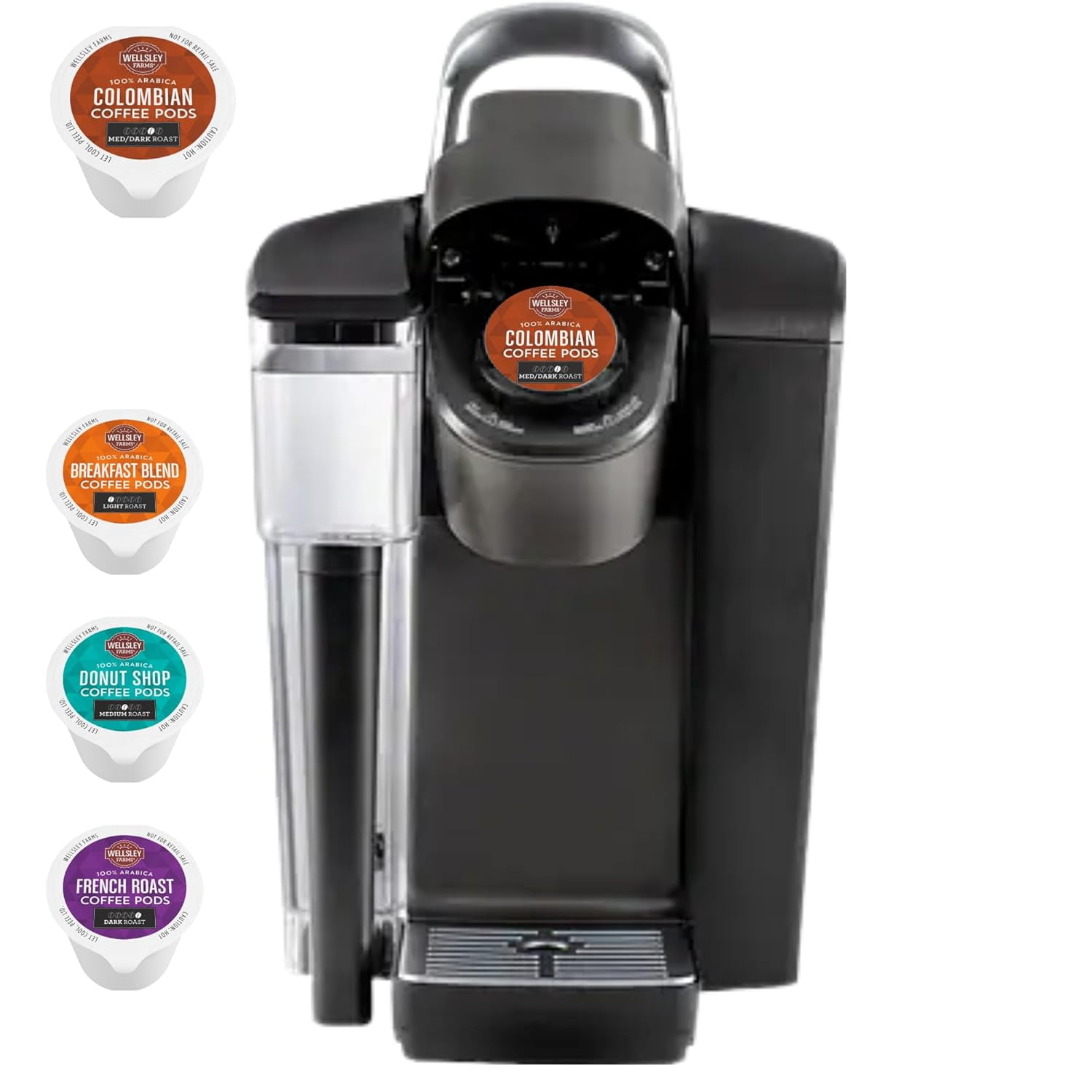 Wellsley Farms 100% Arabica Colombian Coffee Pods Medium/Dark Roast, 100 ct.