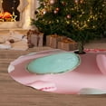 thumbnail image 6 of Sikiie Pastel Macarons Delight 30-48 inches {designName} Print Christmas Tree Skirt Snowman Xmas Tree Skirt with Edge Christmas Decorations for Holiday Party-48", 6 of 7