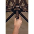 thumbnail image 4 of SimplyShade 8.5ft Outdoor Square Patio Umbrella with Cross Bar Stand, Taupe Brown, 4 of 9