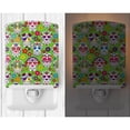 thumbnail image 2 of Caroline's Treasures BB5117CNL Day of the Dead Green Ceramic Night Light, 6x4x3", multicolor, 2 of 2