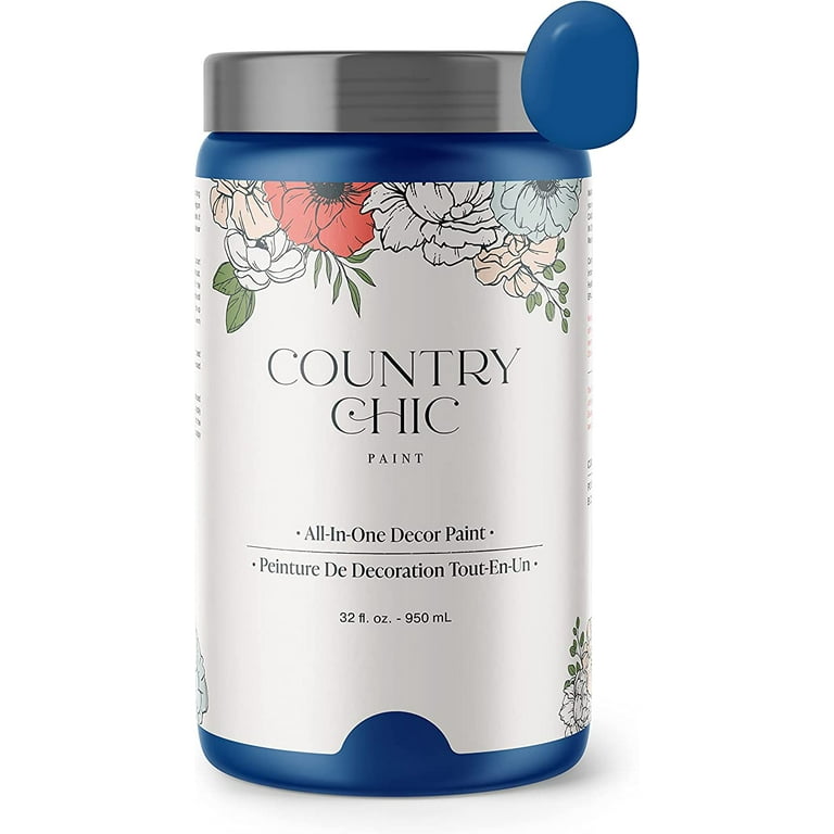 Country Chic Chalk Style Paint for Furniture, Peacoat, 4 fl oz