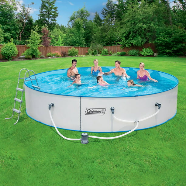 Best Coleman Power Steel Frame Above Ground Swimming Pool Set Info