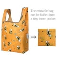 thumbnail image 5 of Wrapables Small JoliBag Collection Reusable Shopping Bag, Yellow Bees, 5 of 5