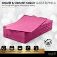 thumbnail image 4 of Dinner Napkins Disposable Guest Towels, Pink Beverage Napkins Soft and Absorbent Paper Napkins Dinner Size for Party, Wedding, 8” x 4.5” 2 Ply Party Napkins, Pack of 40 - by Amcrate, 4 of 6