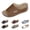 Brown, variant on Women's Wedge Slide Sandals, Ladies Pee𝗉 Toe Wedges Open Toe Platform Slip-On Mules with Arch-Support, Comfortable Breathable Casual Walking Shoes for Summer Vacation