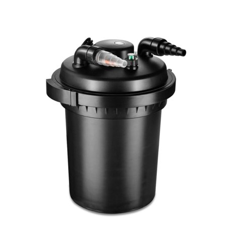 Pond Pump Filter Bio Water Pressure Filter with Ultraviolet Feature UV Light Sterilizer Bulb Canister System Koi Fish Aquarium Tank Garden Water Clarifier 1600 - 3200 Gallons (12000L)
