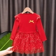 thumbnail image 2 of LWNYDPLSD Evening Gown Black Evening Little Girls Princess Dresses White Wedding Dress Plus Size Maxi Dress Fall Maxi Girls Size 4t Clothes, Red 4-5 Years, 2 of 8