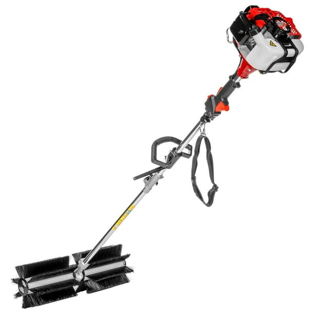 XtremepowerUS 42.7CC Walk Behind Hand Held Gas Powered Sweeper Broom