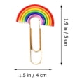 thumbnail image 2 of 20Pcs Office Paper Clips Rainbow Shape Paper Clips Novelty File Clips Small Paper Clips Office Supplies, 2 of 8